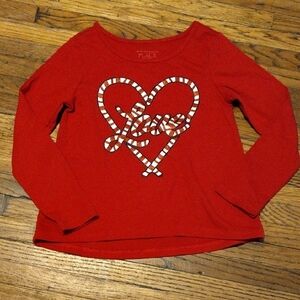 The Children's Place Red Heart Love Long Sleeve Tee